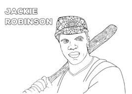 Hang around with this mischievous monkey blast off into outer space to explore new frontiers. Jackie Robinson Baseball Player Coloring Page Black History Month Resource