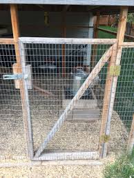 Diy automatic chicken coop door. Door For Run Made Of 2x4 S Backyard Chickens Learn How To Raise Chickens
