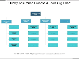 Quality Assurance Process And Tools Org Chart Powerpoint
