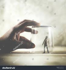 Little Man Trapped Glass Surreal Concept Stock Photo 1307939107 |  Shutterstock