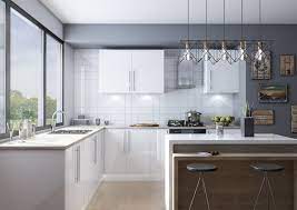 After the conclusion of the installation of the cabinets, make sure that you clean the area around it and help it become look good. Artstation Ultragloss White Slab Door Kitchen Lucy Kisielewska