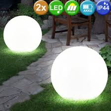Was dabei zu beachten ist, lesen sie hier. Garten Terrasse 3 X Led Solar Aussen Garten Weg Kugel Leuchten Akku Nacht Haus Licht Lampen Ip44 Bioethicskenya Org