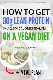 High Protein Vegan Meal Plan 2 200 Calories High Protein