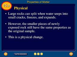 Physical properties can be observed or measured without changing the composition of matter. Properties Of Matter 15 2 Physical Properties Ppt Download