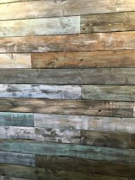 Distressed Barn Wood Wall From 2x6 Distressed Wood Wall Faux Wood Wall Wood Feature Wall