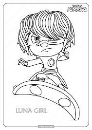 Pj masks luna girl coloring pages. Printable Pj Masks Luna Girl Pdf Coloring Pages