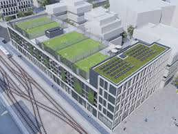 Das ist nicht einmal die hälfte. Kicken Am Dach Fussballfelder Auf Garage Wien Orf At