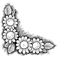 Black And White Floral Pattern Border Black And White Corner Border Designs Floral Pattern Design Black And White Pattern Art