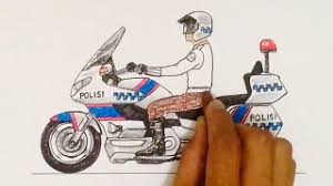 Sudah bagus, beragam, dan tinggal cetak. Moge Polisi Keren Cara Menggambar Dan Mewarnai How To Draw Police Motorcycle Youtube