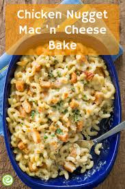 Chicken Nugget Mac N Cheese Bake Emeals Com Frozen Chicken Nugget Recipe Chicken Nugget Recipes Recipe Using Chicken