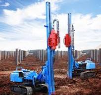 Pile Length 4m Crawler Type Hydraulic Hammer Photovoltaic Solar Pile Driver  for Sale
