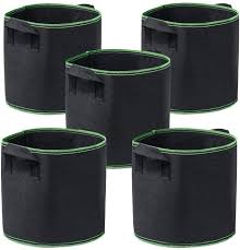 $16.14 with subscribe & save discount. Amazon Com Garden4ever 5 Pack 15 Gallon Grow Bags Heavy Duty Container Thickened Nonwoven Fabric Plant Pots With Handles Garden Outdoor