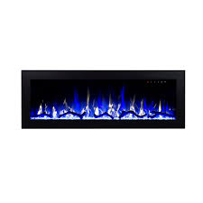 They are convenient and can even be operated by remote control, setting the mood with different colored flames. Flamehaus Electric Fireplace Insert Led Lights 57 75 In Black Fh 60 Sif Reno Depot