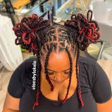 Kingoflocs On Instagram Puff Petals For Boo Click Link In Bio To Book Swipe Stylist Locs Hairstyles Dreadlock Hairstyles Black Hair Styles