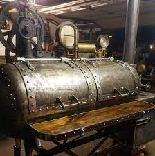 Building or installing natural gas or propane fire pits can be a daunting task. Steampunk Bbq Smoker Custom Bbq Smokers Custom Bbq Pits Bbq Grill Design