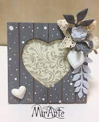 Portafoto In Legno A Cuore Stile Shabby Chic Reclaimed Wood Picture Frames Frame Crafts Frame Shabby