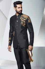 Indian Jodhpuri Suitmens Black Suitblack Jodhpurimens Etsy Black Suit Men Designer Suits For Men Indian Men Fashion