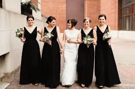 Black Bridesmaid Dresses Are Classy Timeless And Simply Modern The Wedding Shoppe Wedding Bridesmaid Dresses Bridesmaid Wedding Dresses