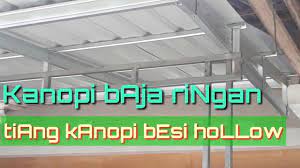 Dengan menggunakan kanopi baja ringan tanpa tiang akan membuat anda lebih hemat dari segi biaya dan juga ruangan teras rumah anda. Kanopi Baja Ringan Dengan Tiang Besi Hollow Youtube
