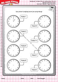 Saat jarum jam dinding berputar ke kiri, orang akan menganggapnya rusak dan membuangnya. Workbook 10 Menit Pintar Matematika Tk A B Melengkapi Jarum Jam Yang Hilang 58 Ebook Anak