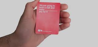 Here's a way to make your own custom cards (on the blank cards) look very close to the real cards for cards against humanity. Online To Offline Cards Against Humanity Political Offshoot The Election Game Seeks A Physical Home