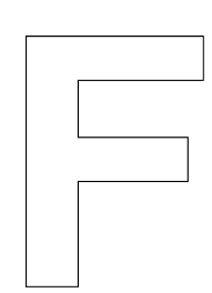 There is also a halloween version of these big letter coloring sheets. 12 Best Letter F Printable Template Printablee Com