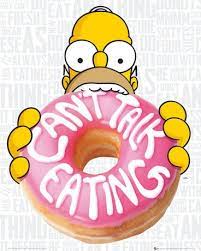 Simpsons Eating Poster All Posters In One Place 3 1 Free The Simpsons Homer Donuts Simpson