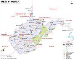 Places to visit in west virginia, united states: West Virginia Map Map Of West Virginia Wv Map
