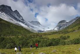 Your lyngen mountain range stock images are ready. The Lyngenfjord Region Norway Glaciers Valleys Fjord
