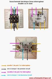 Schema Electrique D Installation Double Va Et Vient Schema De Branchement Doub Electricite Schema Schema De Cablage Electrique Cablage Electrique Maison