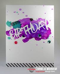 Stamplorations Blog Spotlight Project Cornelia Revisits Alcohol Inks Alcohol Ink Ink Cards Birthday Cards