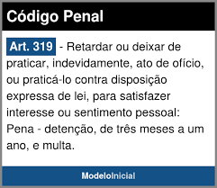 De modo semelhante ao delito de corrupção passiva privilegiada, a tipificação do delito de prevaricação incide sobre aquele que retarda ou deixa de exercer ato de ofício de sua competência, bem como aquele que age indevidamente de maneira a desvirtuar seu dever funcional, em descompasso com a lei e com os princípios da administração pública. Artigo 319 Codigo Penal 1940