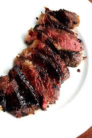 Pan Seared Oven Finished New York Strip Steak With Balsamic Caramel Recipe Food Recipes Cooking Recipes