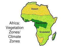 Stage 3 was characterised by an unstable climate that conditions in the central africa forest region during this time interval were apparently significantly cooler than now, although not as cold as they later. Jungle Maps Map Of Africa Vegetation Zones