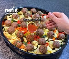 enfes tadi ve pratikligi ile firinda sebzeli misket kofte favoriniz olacak nefis yemek tarifleri 2020 yemek tarifleri yemek kofte