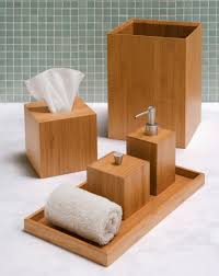 Bathroom set photorealistic consists of 3d models: 37 Perfect Wooden Bathroom Accessories Set Viral Decoration Interior Salon Kayu Kreatif