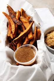 Sweet Potato Fries With Cinnamon Sugar Dipping Sauce A Tasty Side With A Sweet Kick Recipe Sweet Potato Fries Grilled Sweet Potatoes Sweet Potato Fries Dipping Sauce