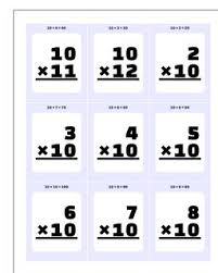 The ultimate multiplication flashcards in the world. Multiplication By 10 11 12 Flash Cards