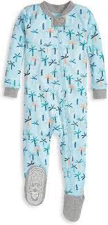 Baby Boys Unisex Pajamas Zip Front Non Slip Footed Sleeper Pjs Organic Cotton Trendy Baby Clothes Kids Outfits Boy Outfits
