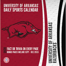Display your spirit with officially licensed arkansas games, funko pops, puzzles, and more from . Arkansas Razorbacks 2021 Desk Calendar Calendars Com