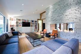 20 Beautiful Living Room Layout With Two Focal Points Home Design Lover Livingroom Layout Living Room With Fireplace Modern And Contemporary Living Room