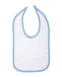 Rabbit Skins 1004 Infant Jersey Contrast Trim Closure Bib