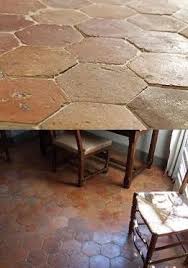 Kitchen Floor And Outside Terrace Antique Hexagonal Terracotta Tiles Stone Flooring Kitchen Flooring Natural Stone Flooring