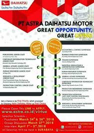 It is a joint venture company between daihatsu. Pt Astra Daihatsu Motor Departemen Teknik Mesin Sekolah Vokasi