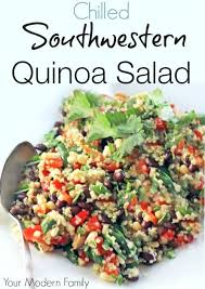 The Best Chilled Southwestern Quinoa Salad You Ll Ever Make Recipe Quinoa Salad Recipes Easy Easy Salad Recipes Salad Recipes