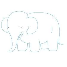 Your drawing is complete leave it as it is or you can color it too, i'm using a shade of blue you can do it with your how to draw an indian elephant for kids: Pin On Art Tips