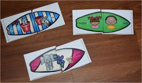 This post may contain affiliate links. Free Surfboard Opposites Puzzle Printables For Kindergarten