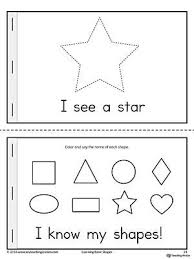 Basic Shapes For Kids Black And White Basic Geometric Shapes Mini Book Teaching Shapes Shapes Preschool Shape Activities Preschool