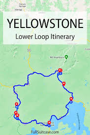 I'm blown away every time by the diversity of natural wonders inside yellowstone. One Day In Yellowstone Lower Loop Itinerary Map All Must Sees In 1 Day Yellowstone Vacation Yellowstone Vacation Planning Wyoming Travel