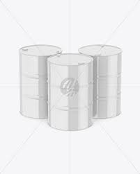 Glossy Oil Barrel Mockup In Barrel Mockups On Yellow Images Object Mockups